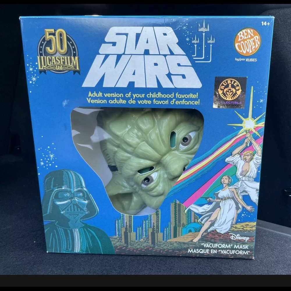 Ben Cooper Lucasfilm Collectible 50th Star Wars Mask Yoda #’d 3590/5000